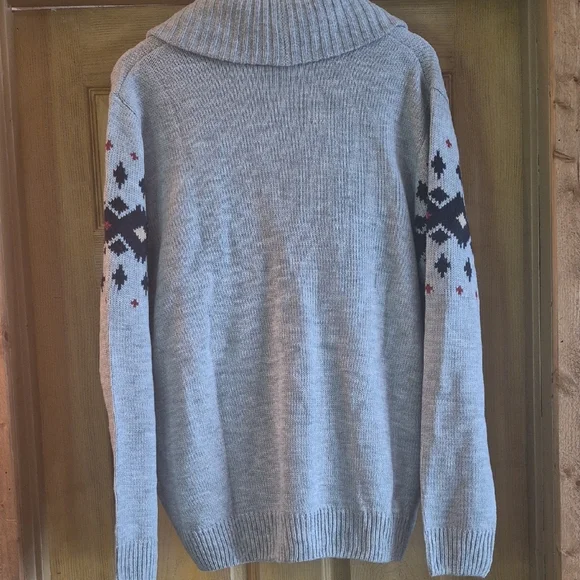 Blair Gray & Black Patterned Cardigan Nan Tucket Hamptons Preppy 80s 90s Y2k Med - Picture 9 of 10